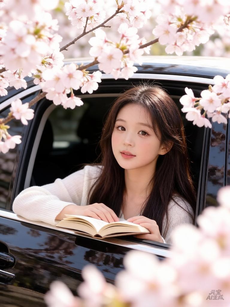 樱花树下，真的能让人感受到岁月静好。风是温柔的信使，唤醒一树樱花，它们带着粉晕，