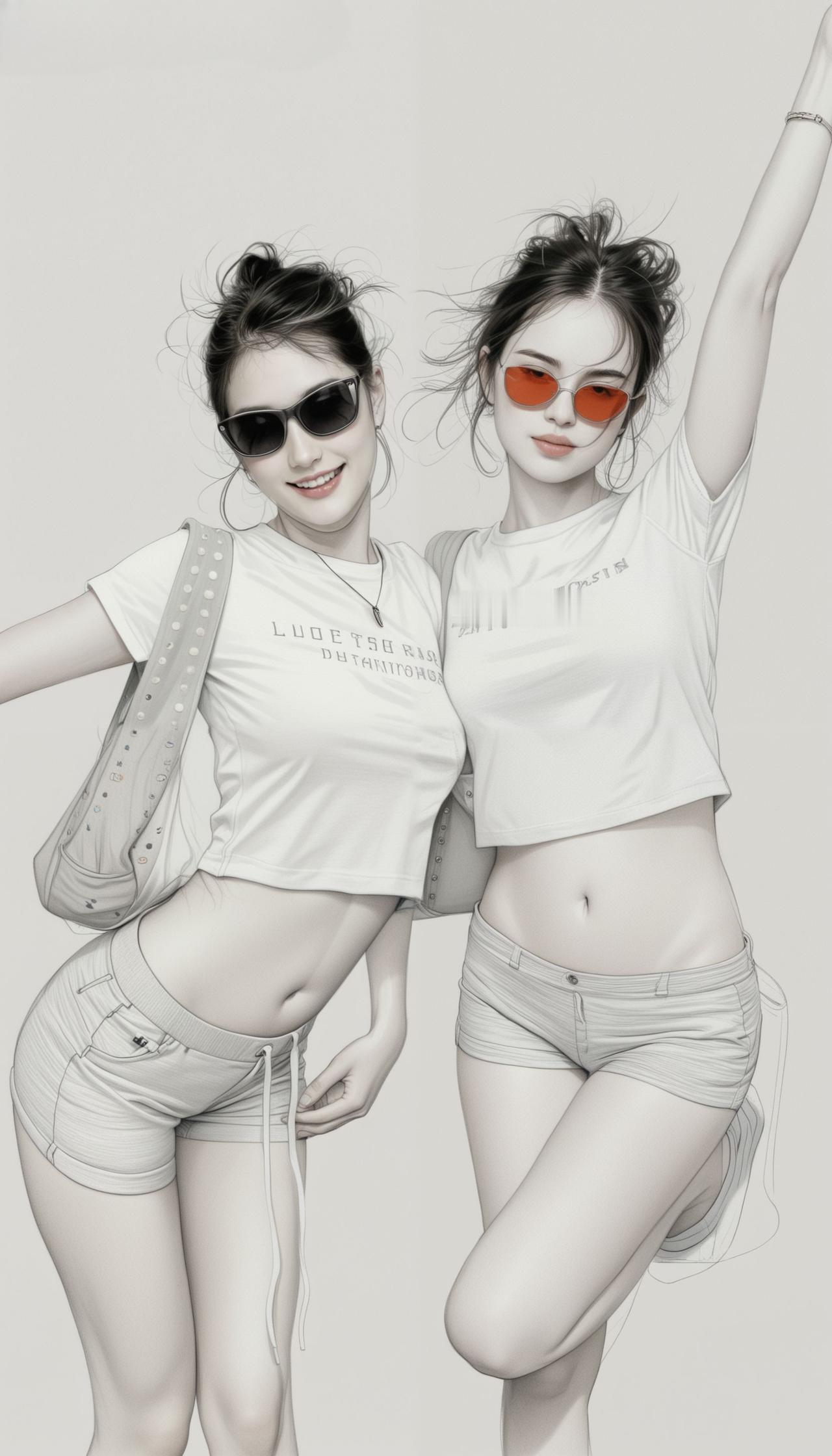 夏日姐妹穿搭指南，轻松自在，清凉一夏！🌞👯‍♀️