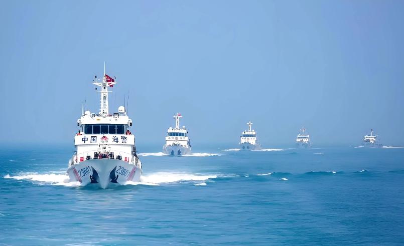 16艘陆船“多点齐发”，台海巡署派船跟控叫嚣“谴责”。

10月18日，大陆海警