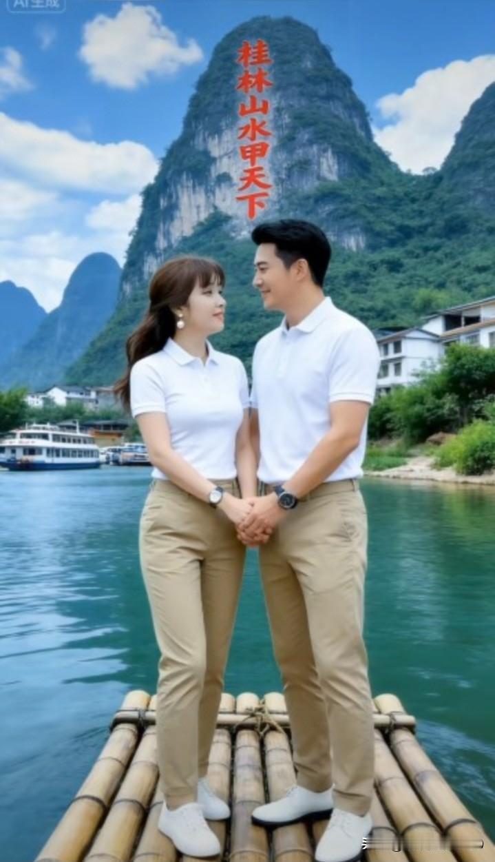 “桂林山水甲天下”，与伴侣来一场漓江竹筏游，浪漫至极！我和对象刚从桂林归来，选了
