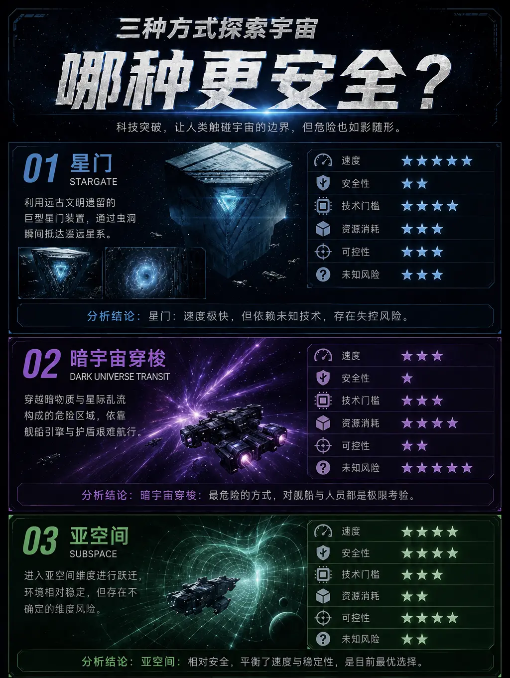 三种宇宙探索方式，哪种更安全？