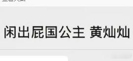 张萌给黄灿灿备注闲出屁国公主黄灿灿问张萌上浪姐压力大吗在高强度的浪姐录制期间，有