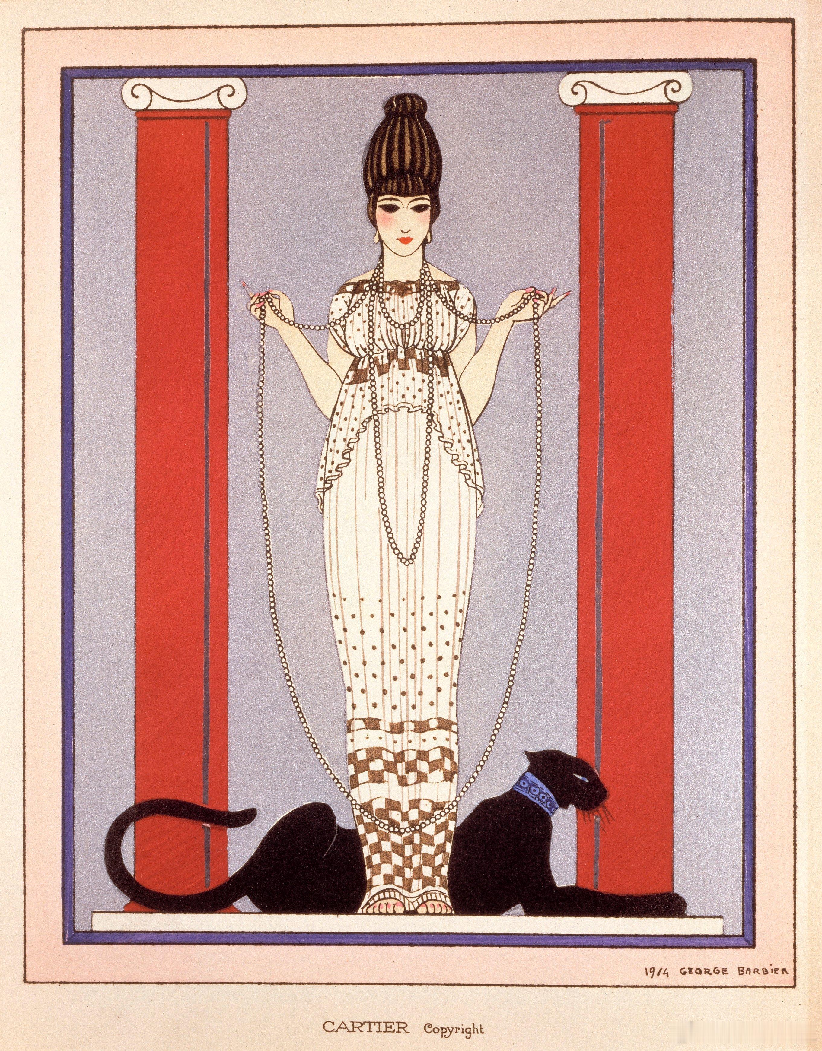 西洋历史文化鱼缸 法国著名插画家乔治·巴比尔（George Barbier，18