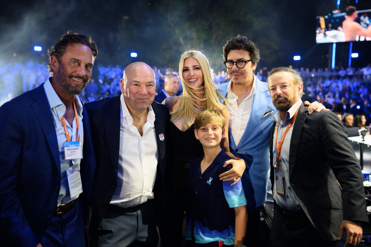 美国第一千金伊万卡：

“感谢白大拿danawhite 和整个 ufc 梦之队，
