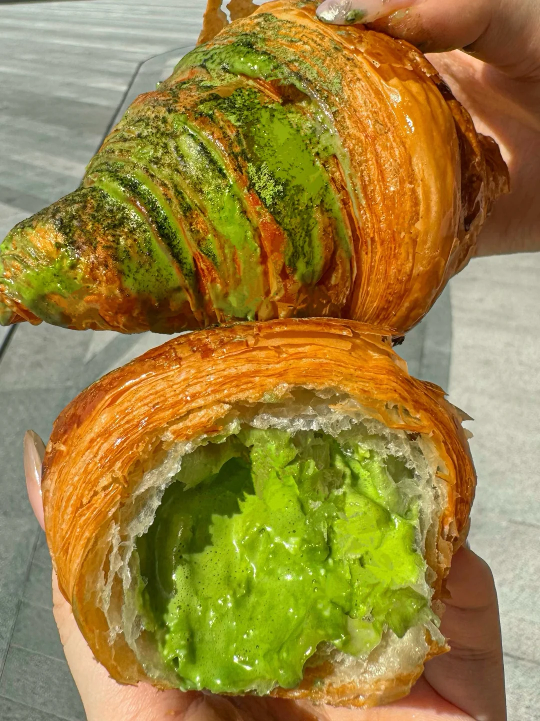 冰抹茶流心可颂！！不在东京！在上海！！