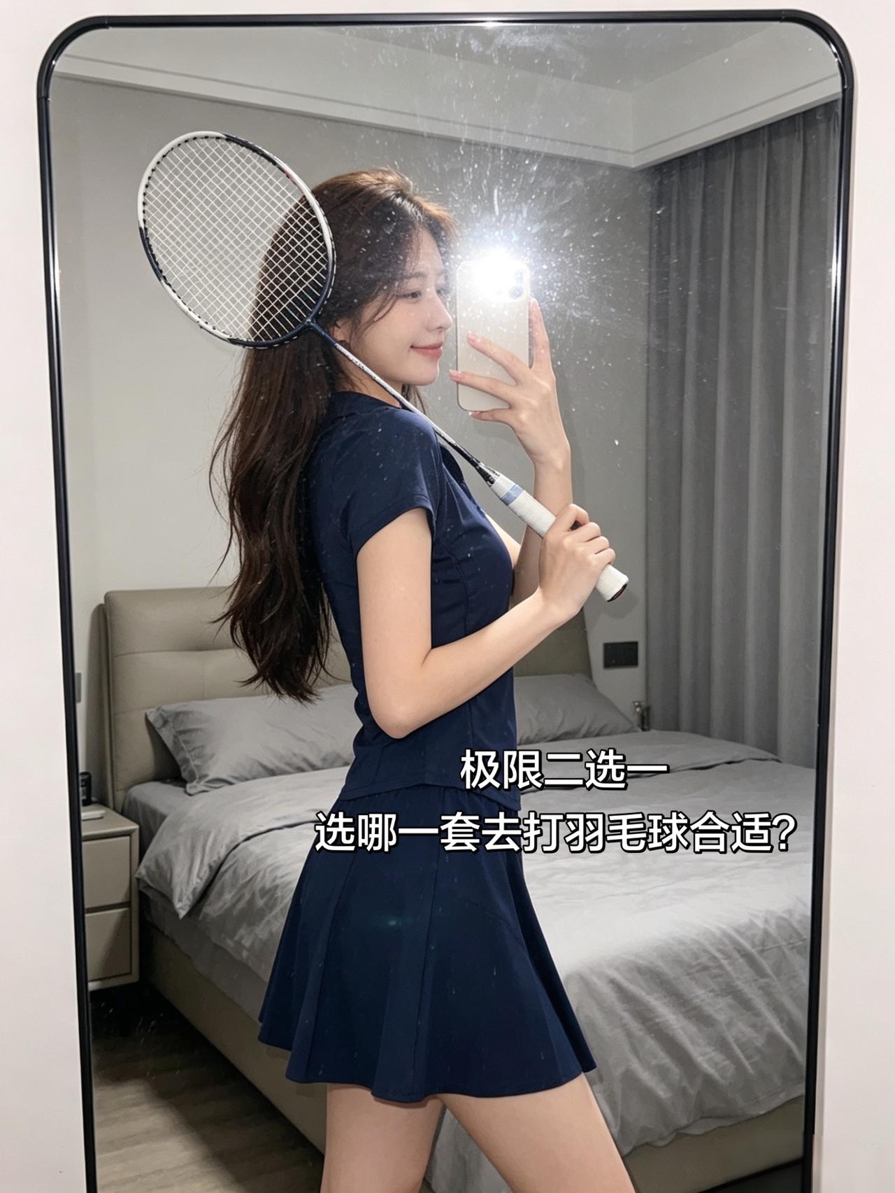 极限二选一
选哪一套去打羽毛球合适？