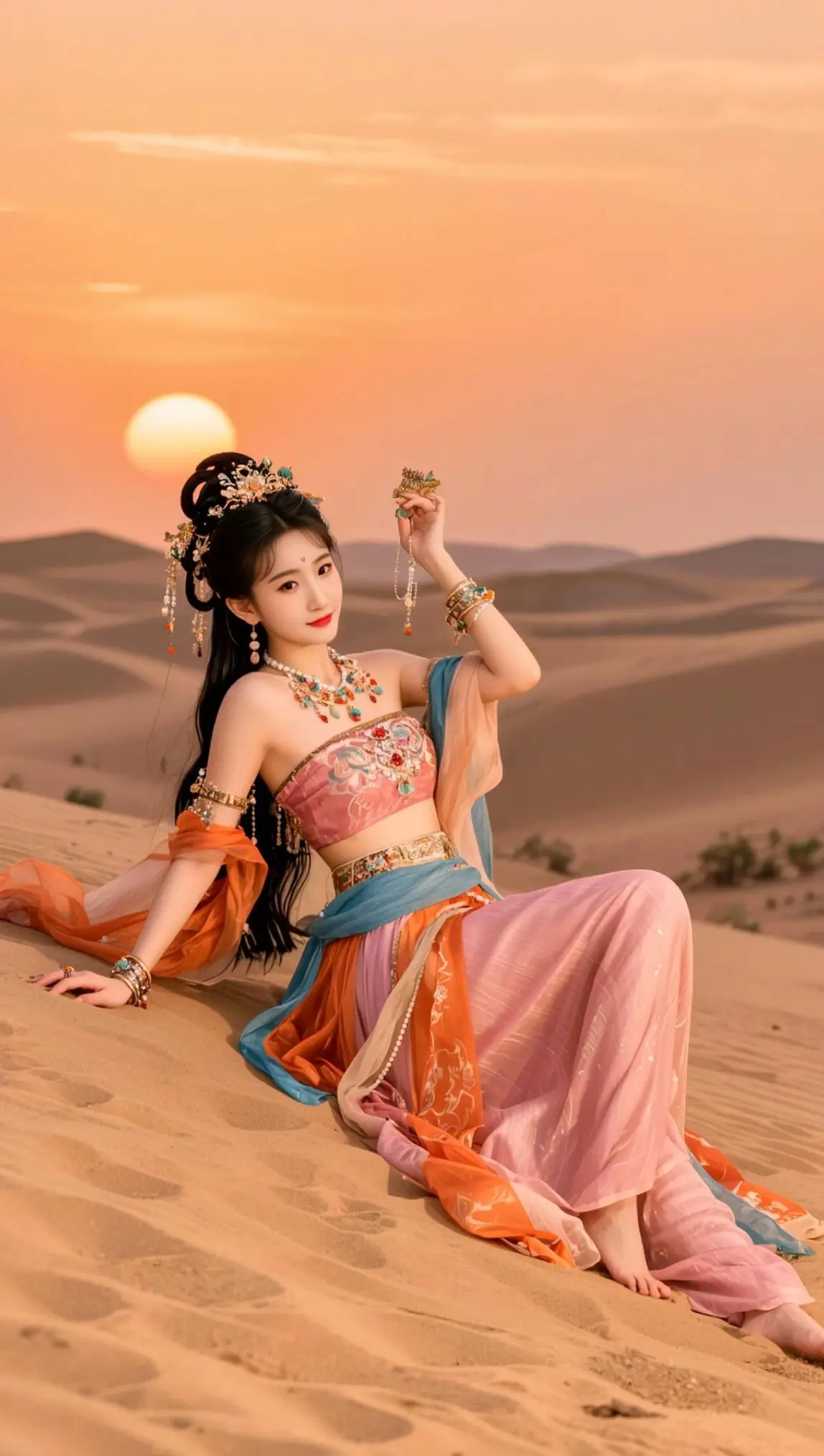 AI大漠风情写真 ai创作