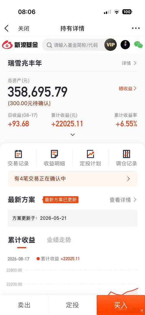 各位小伙伴早安，继续存钱打卡，第782天。每天起床第一件事就是存钱存钱打卡基金买