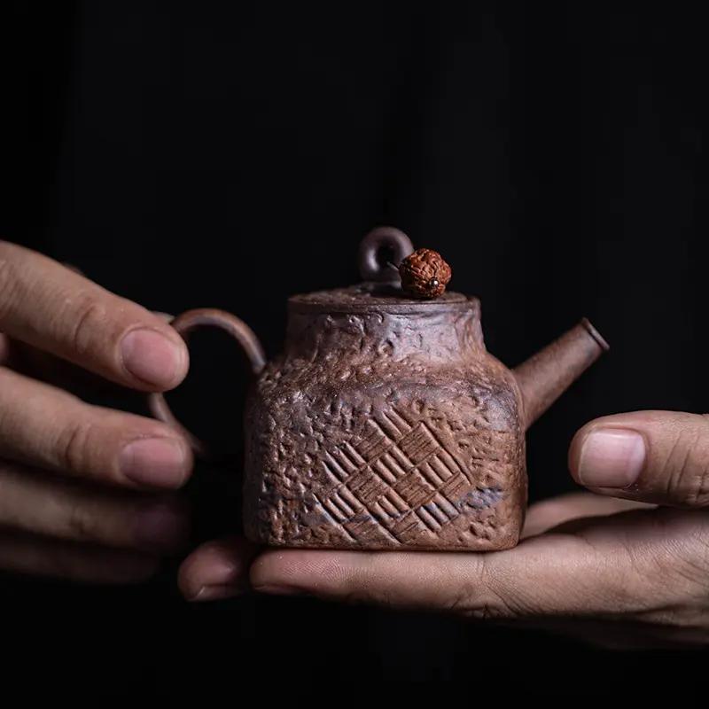 选购复古风茶壶，这几点重点要关注 这款康利陶瓷茶壶，120ml小容量，适合居家泡