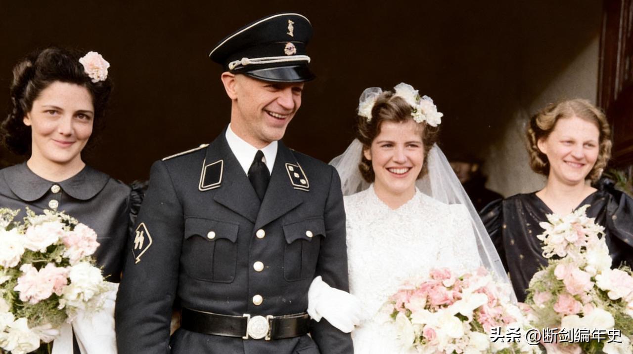 荷兰党卫军成员彼得·谢尔特·赫雷马在他的婚礼上。

历史 历史老照片 二战老照片