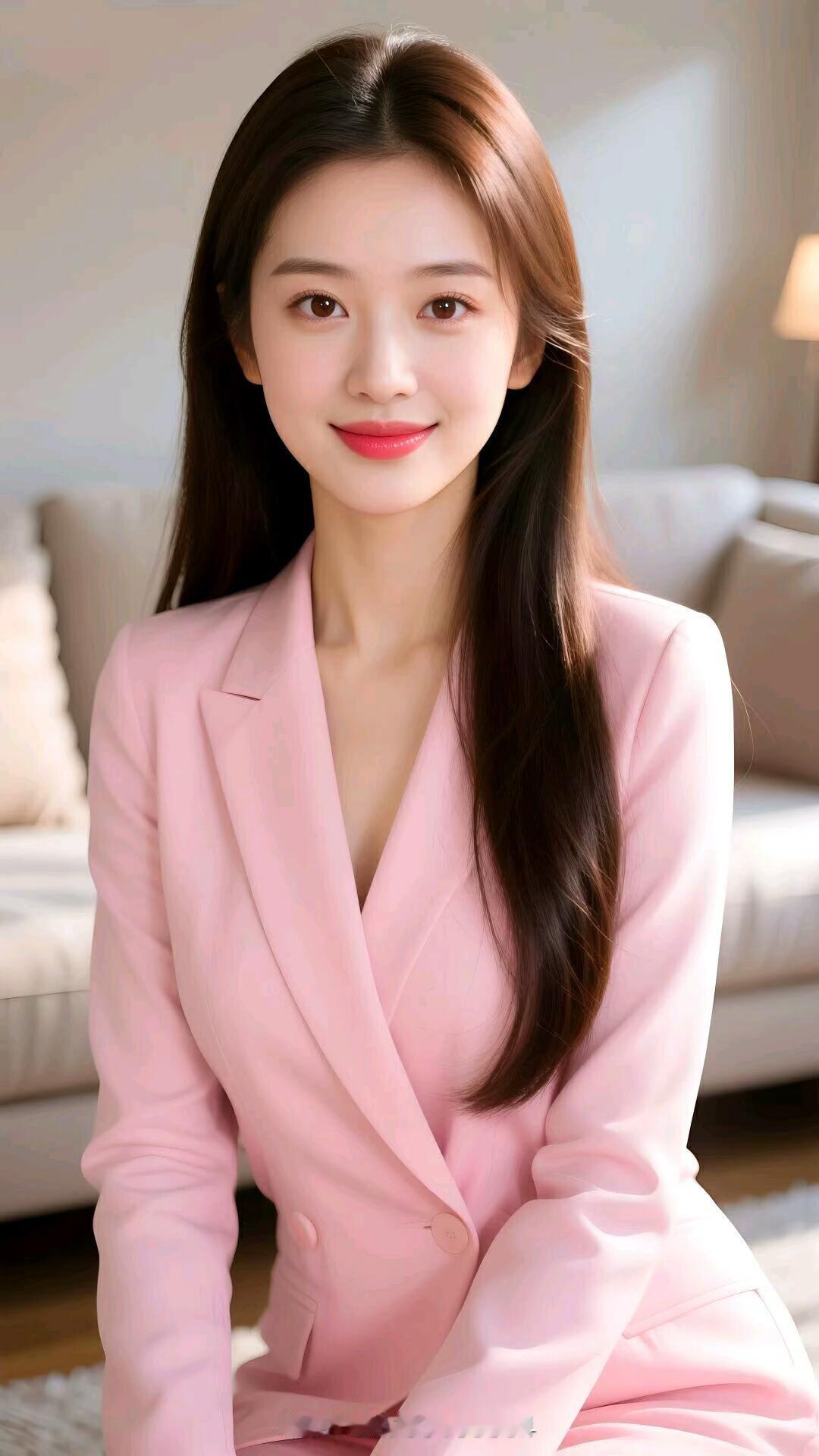 温柔粉色的职场穿搭，元气满满的一天！🌸✨