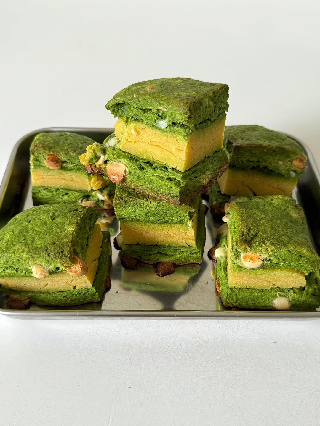 抹茶白巧绿豆泥司康