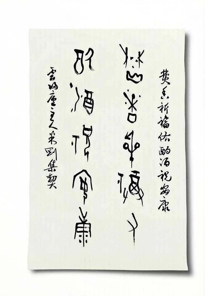 米刚甲骨文作品