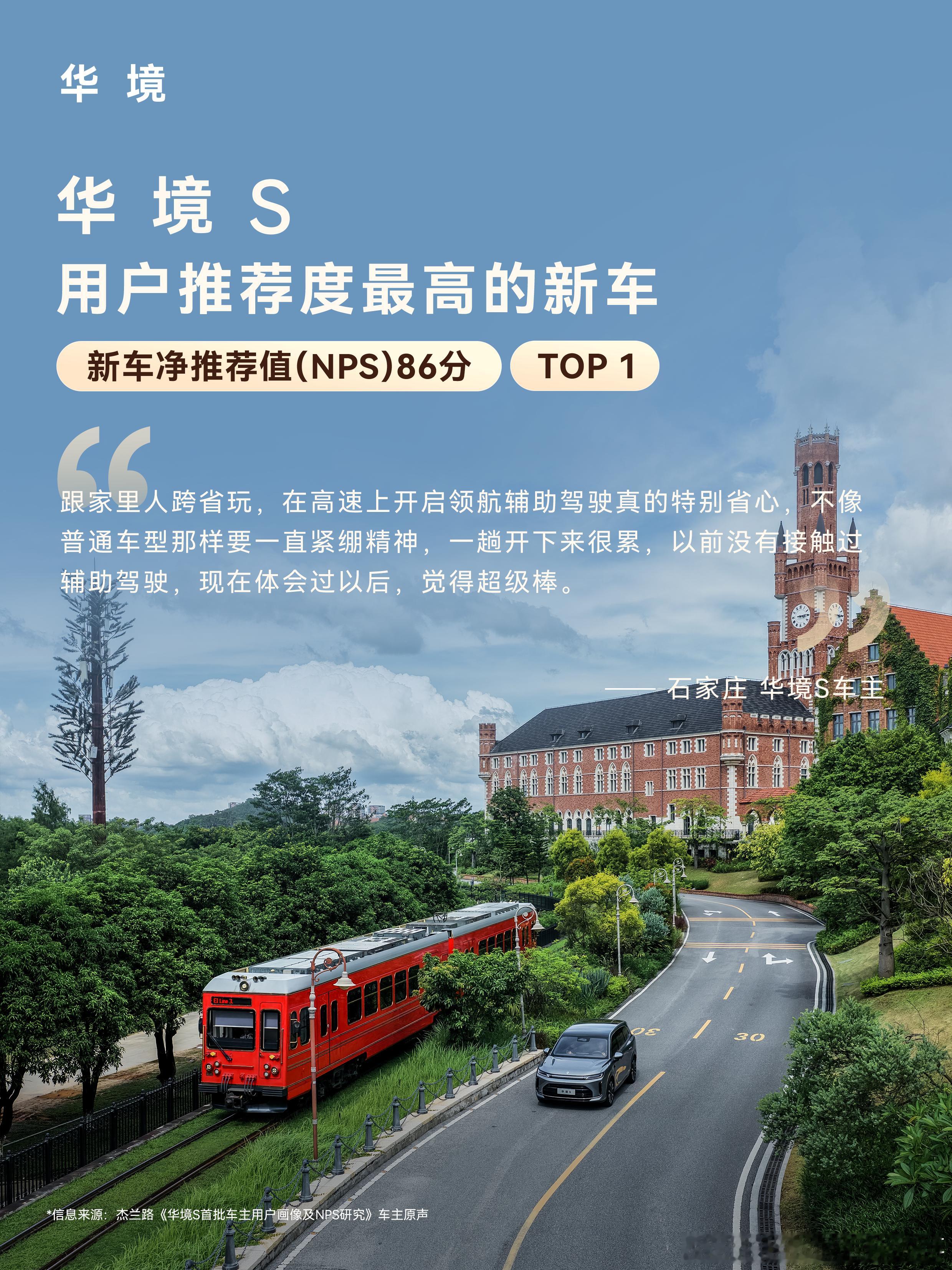 不负每一份信赖，华境S累计交付突破10000台。超高NPS 86分，来自万千车主