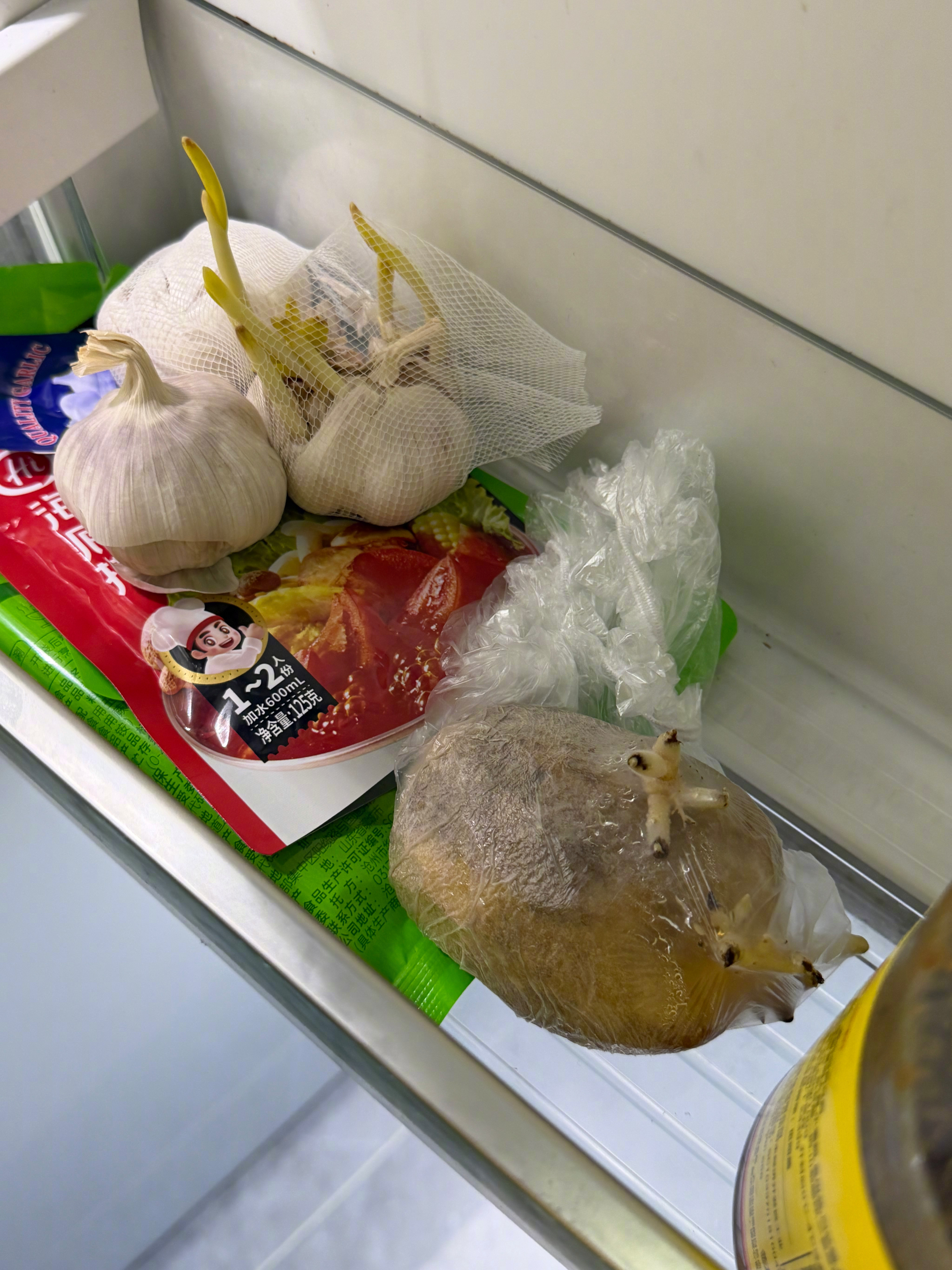 战战兢兢打开这个家的冰箱，因为出发前完全没有管过这个冰箱的死活，完全没有清理！真