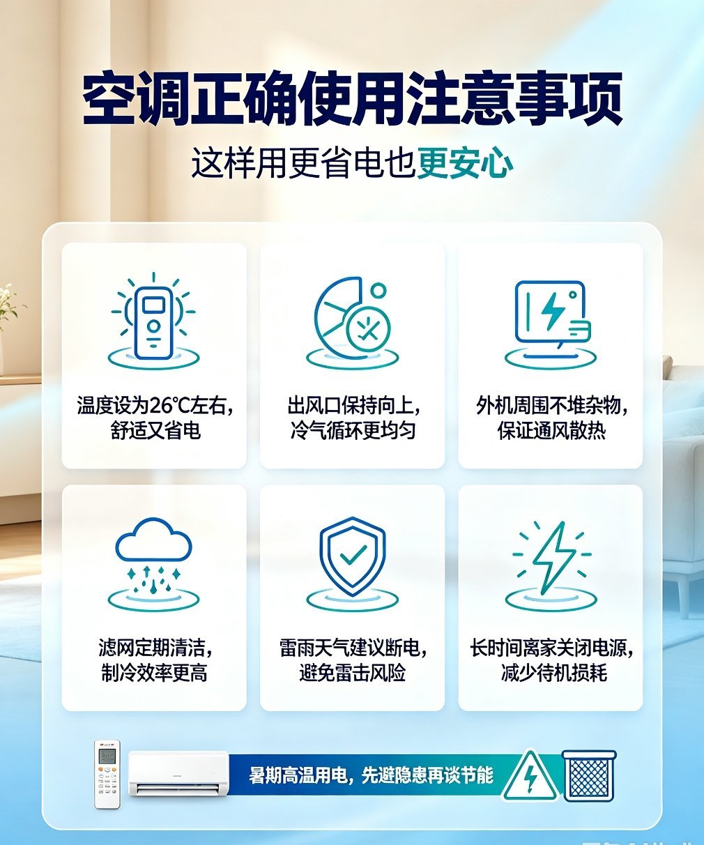 很多人纠结空调长时间开着，要不要定时关机“歇一歇”散热。正规空调设计就是支持长时