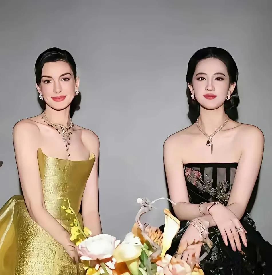 不谈国籍，刘亦菲真的是东方美人，不管年轻时候还是如今，真的在欧美大牌明星在一起，