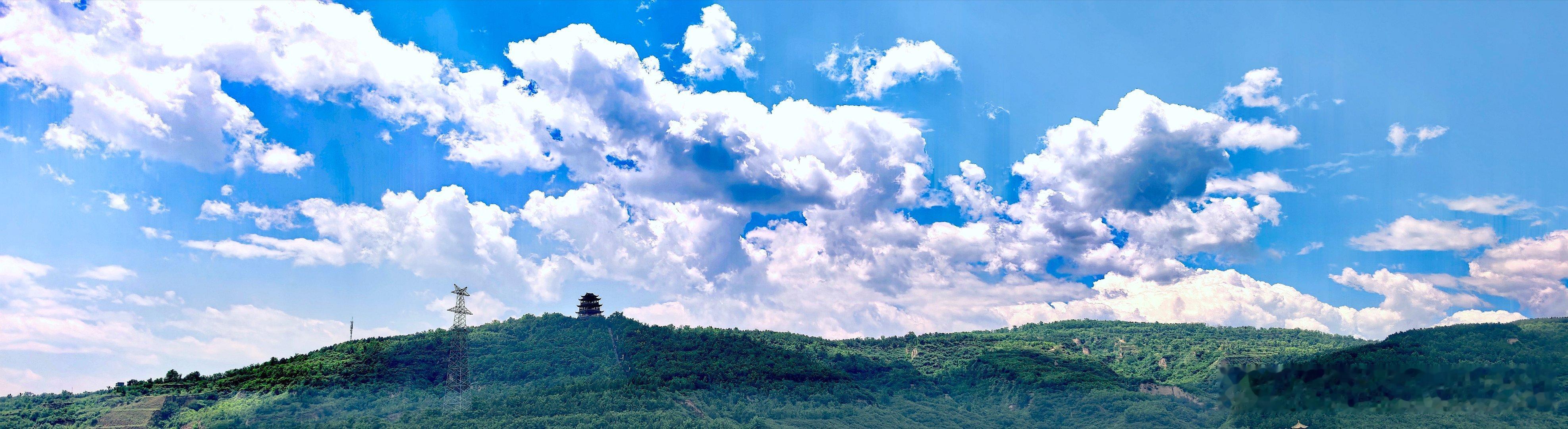 太原西山万亩生态园启春阁 