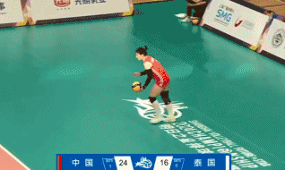 中国U17女排25-16第2局胜泰国，郭中楠重炮无敌！
北京时间7月23日，中国