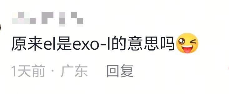 我不行了哈哈哈哈哈哪个天才说的沙一汀el其实是exol的缩写哈哈哈，但确实没错跟