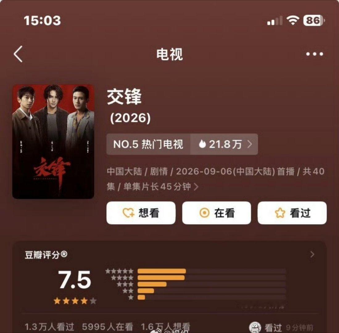 这种剧，豆瓣不敢给低[柯基]，毕竟微博说一下不好都要被夹 ​​​