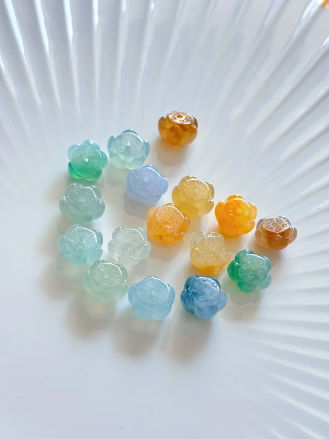 芙蕖盛开 山川知夏 翡翠莲花珠