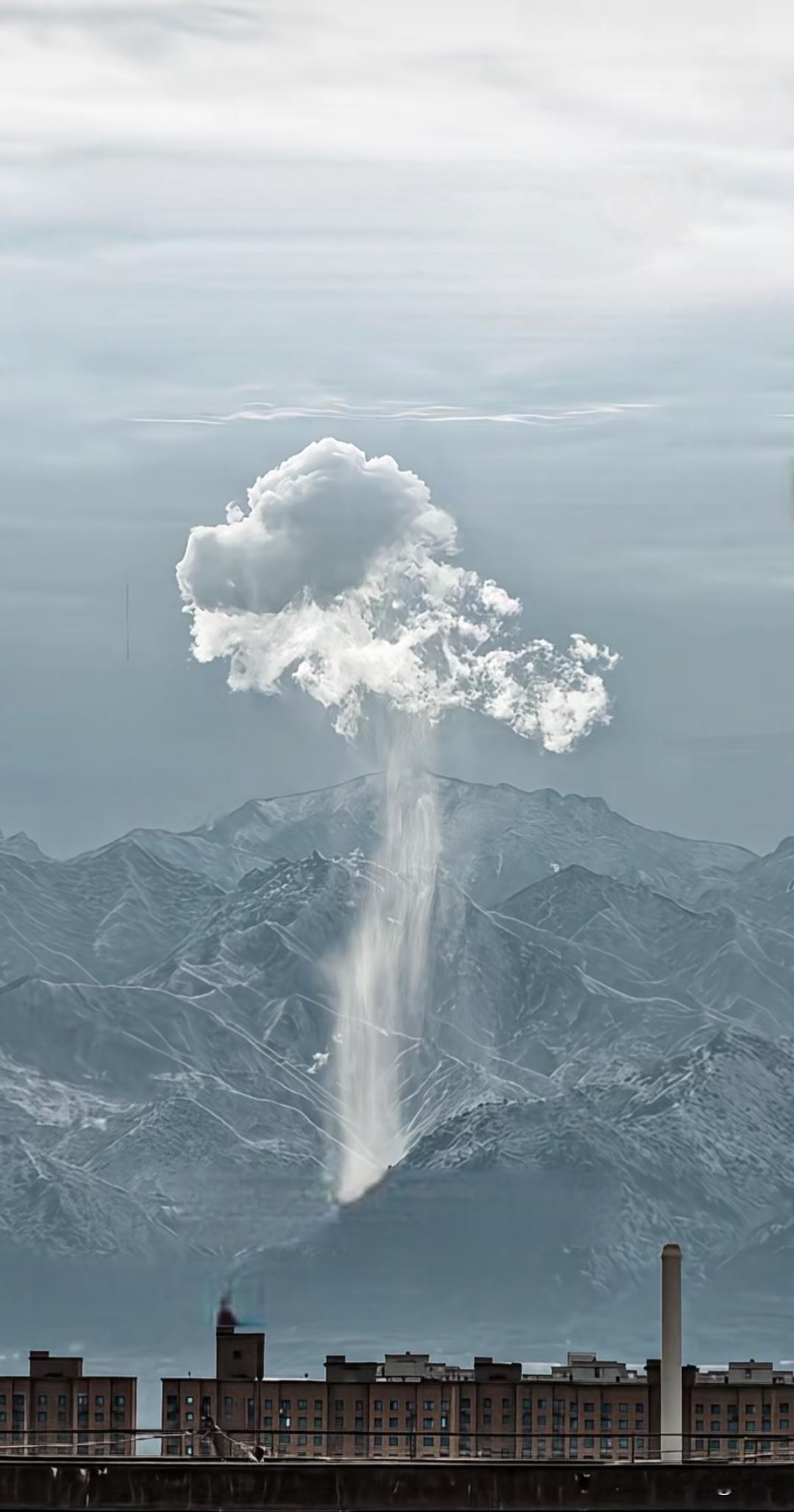 陕西西安秦岭局部降雪🌨️，这次真的见到了，大自然果然神奇西安天气 秦岭 西安第
