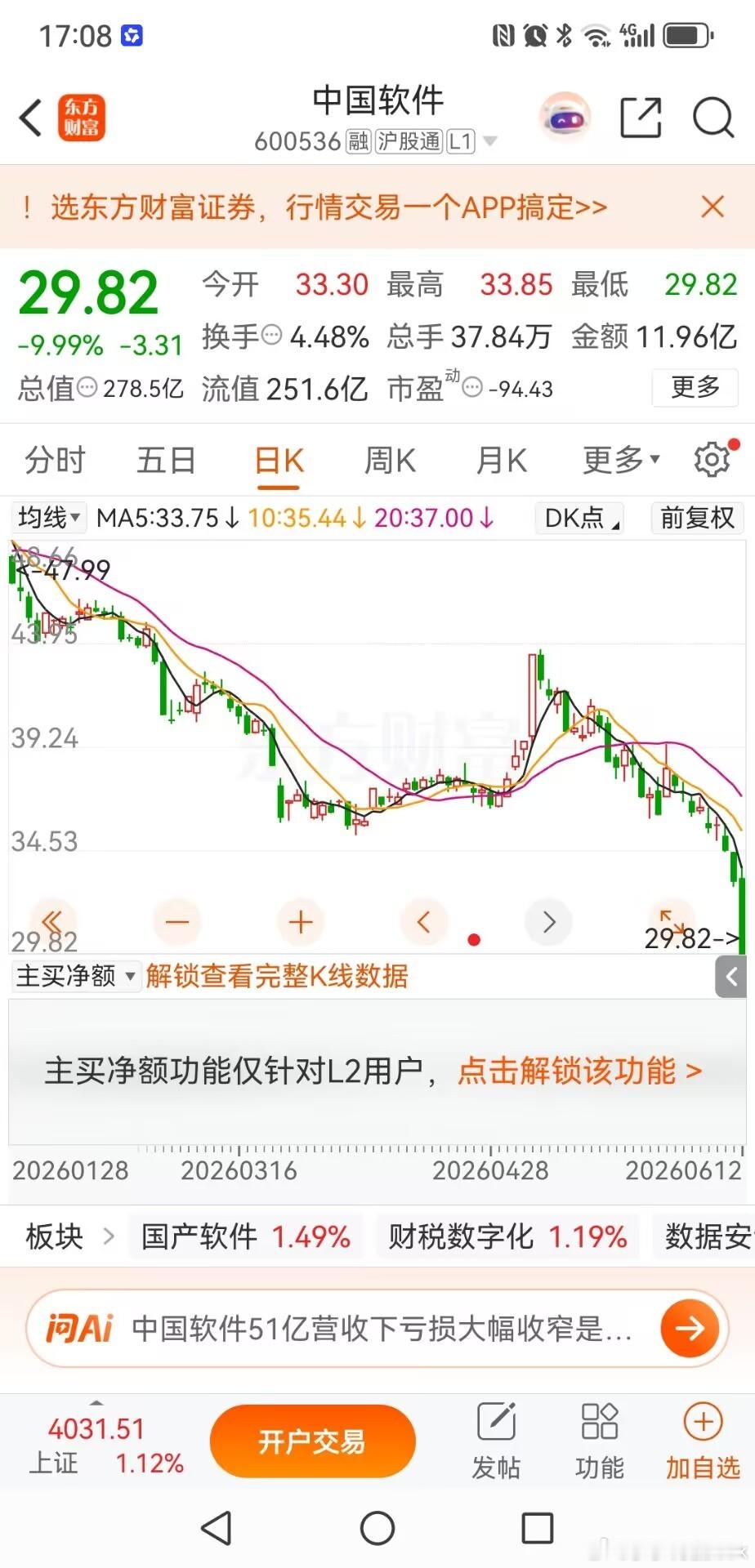 中国软件：昔日信创黄埔军校，违规操作逆势跌停 在信创行业内，中国软件素有“信创黄