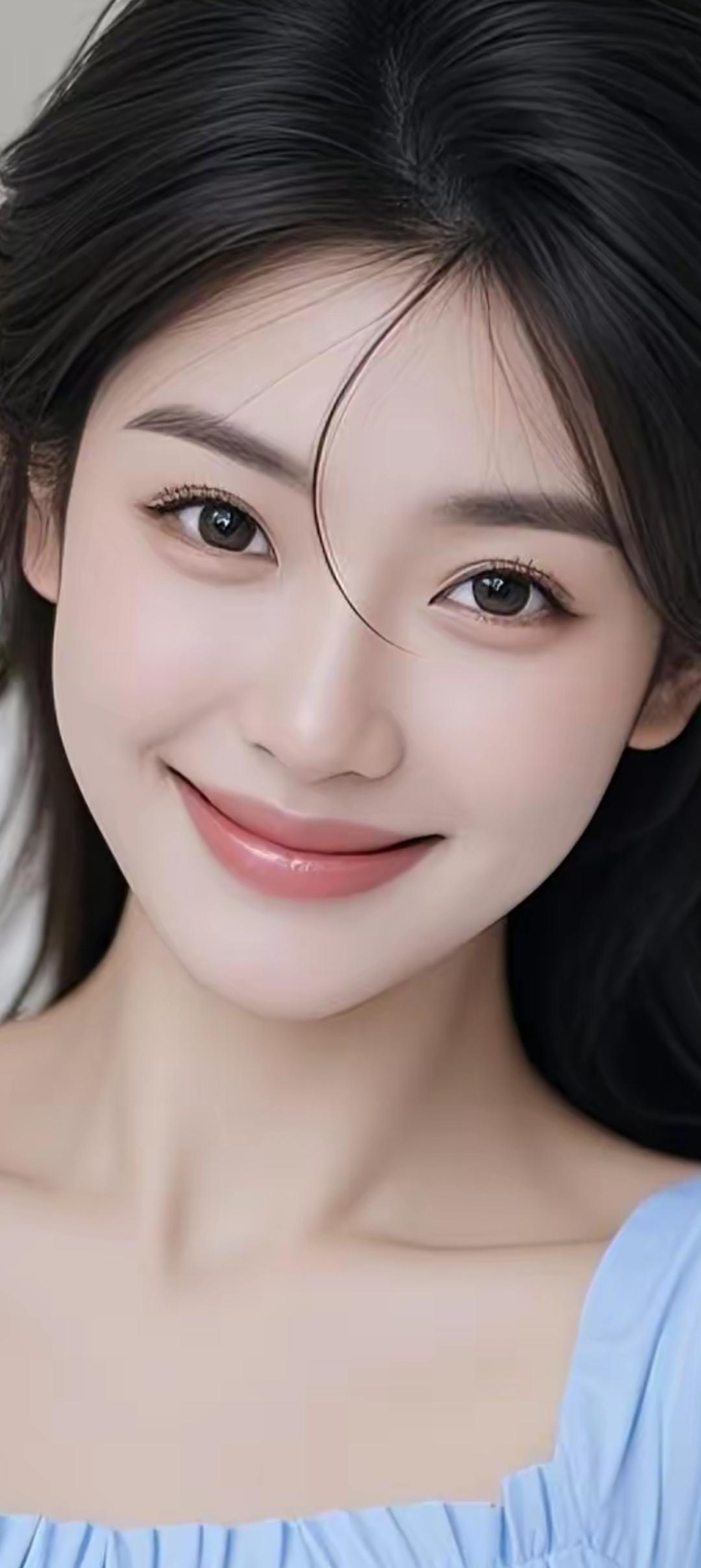 温柔甜美的微笑，元气满满的一天！😊✨