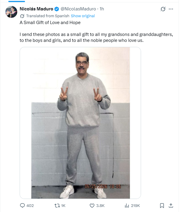 大家好，我是玻利瓦尔英雄之地[超话] 主持人马顺罗，在这里给全委内瑞拉人民拜年啦