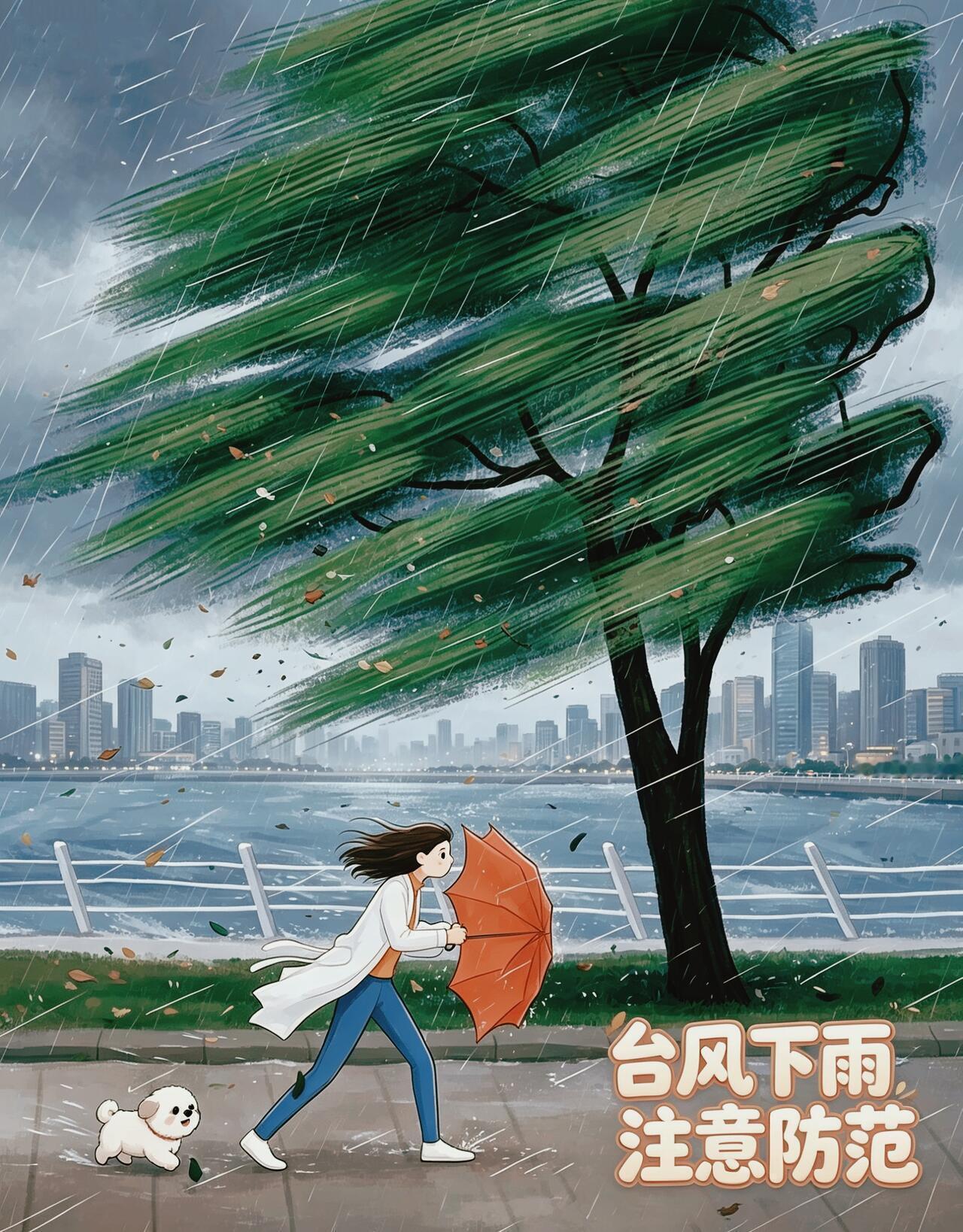 早安 风雨还未停歇，平安永远第一🙏狂风大雨持续侵袭，尽量减少外出🚫居家多多留
