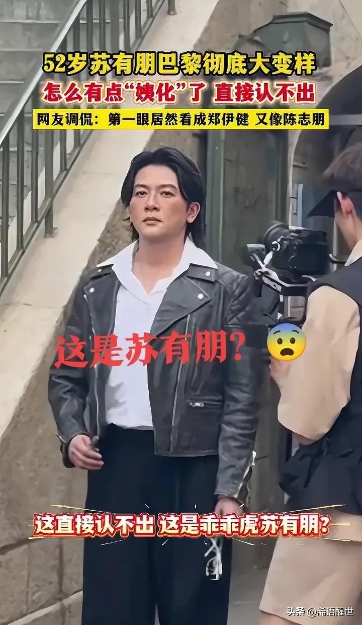 苏有朋这次的医美改动实在太过夸张！
整张脸看起来俨然有了东方不败的气质，看着让人