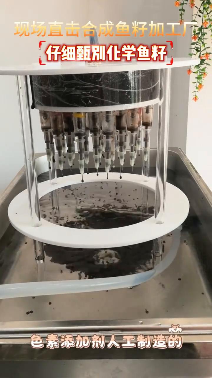 现场直击合成鱼籽加工厂，仔细甄别化学鱼籽。
通过暗访发现，目前市场上流通的鱼籽不