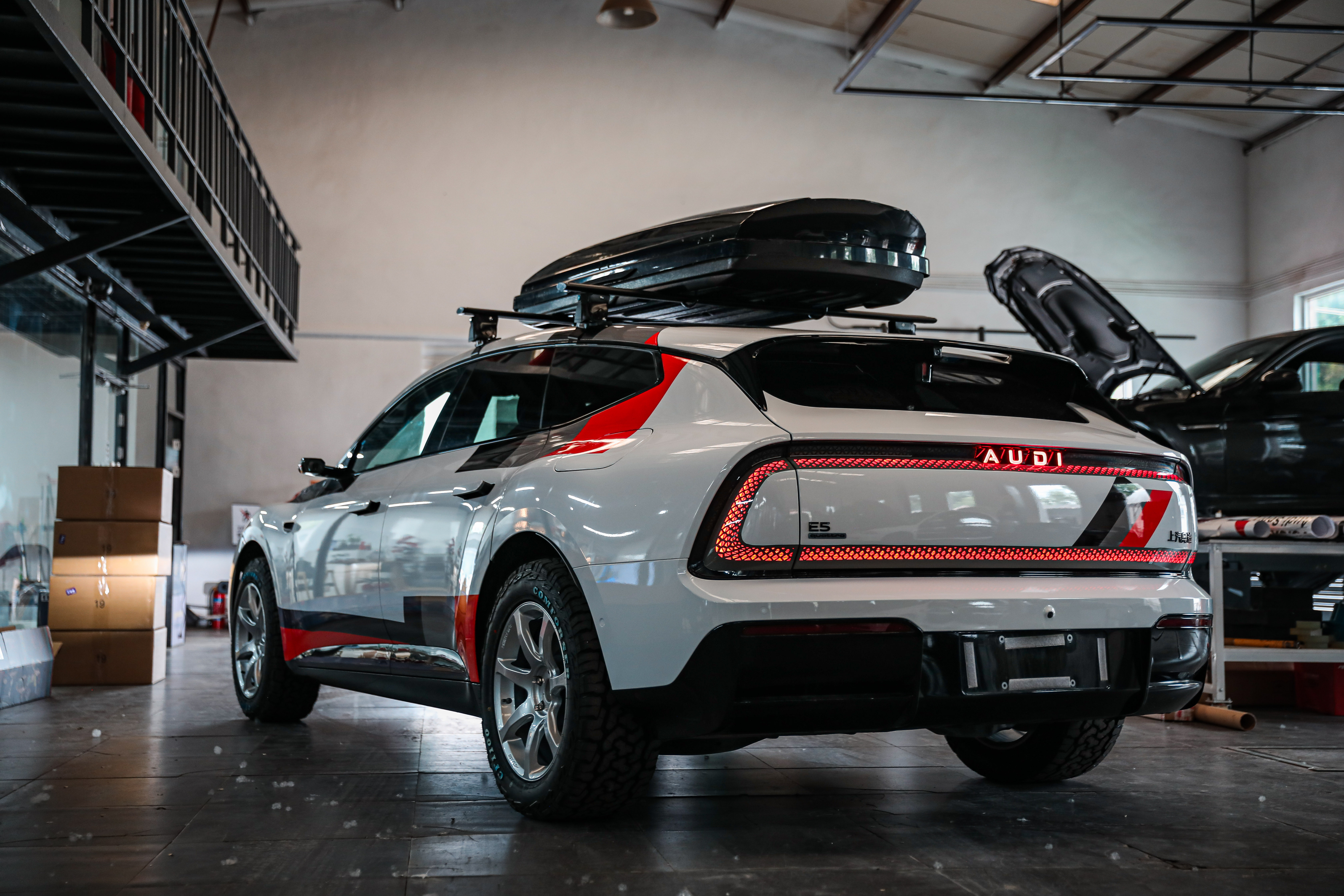 五一期间加班的小成就AUDI E5 Sportback Rally还有一部分升级
