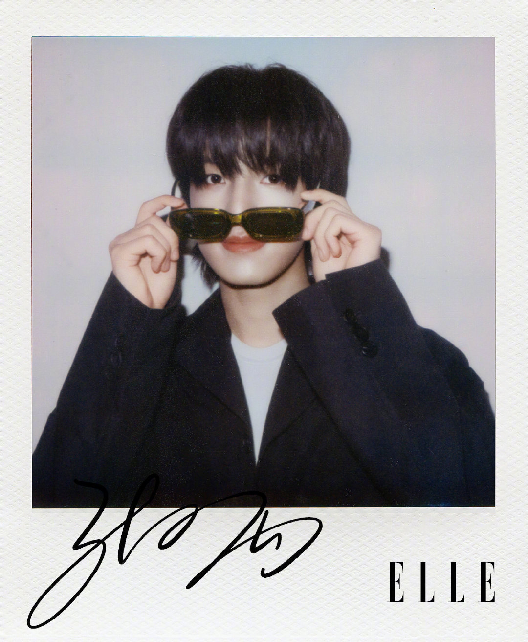 TOP 登陆少年 × ELLE May 2026.ELLE 五月刊一组签名拍立得