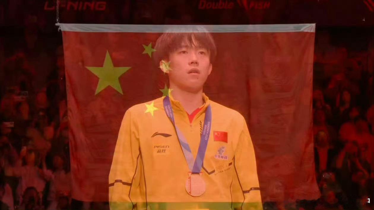 王楚钦去年今日是我们小楚钦亚洲杯夺冠啦～也是隔壁桌的阿姨不开心的一天呢 