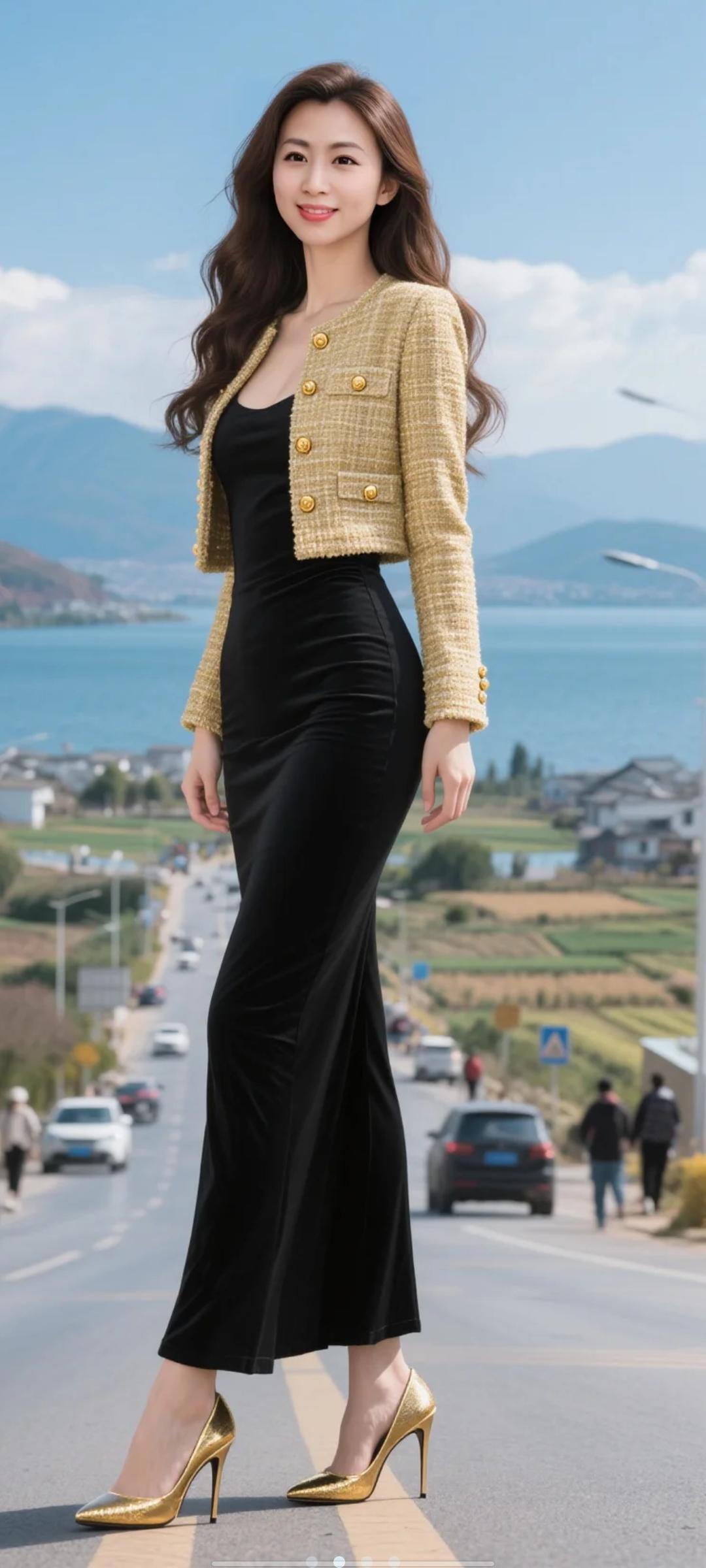 婀娜多姿，亭亭玉立，落落大方！