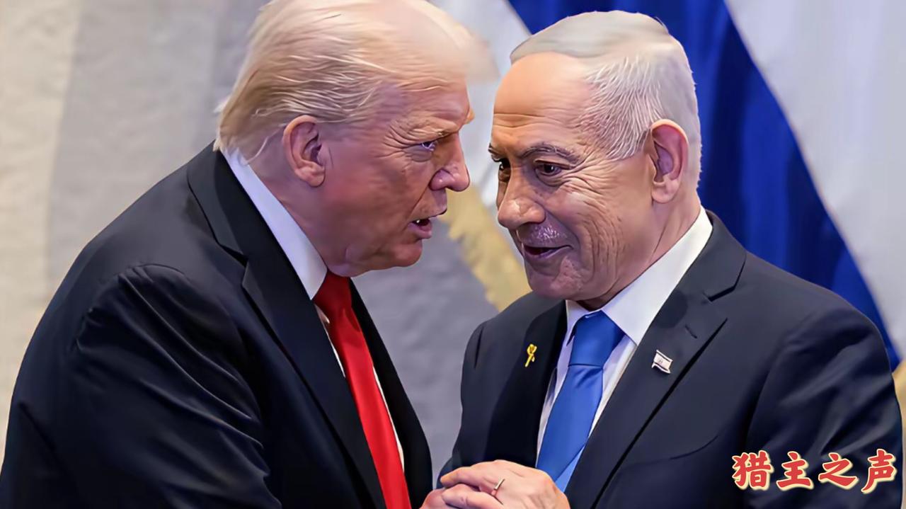 ——霸权相拥 祸乱全球——
 
当美国特朗普与以色列内塔尼亚胡深度捆绑，定格以强