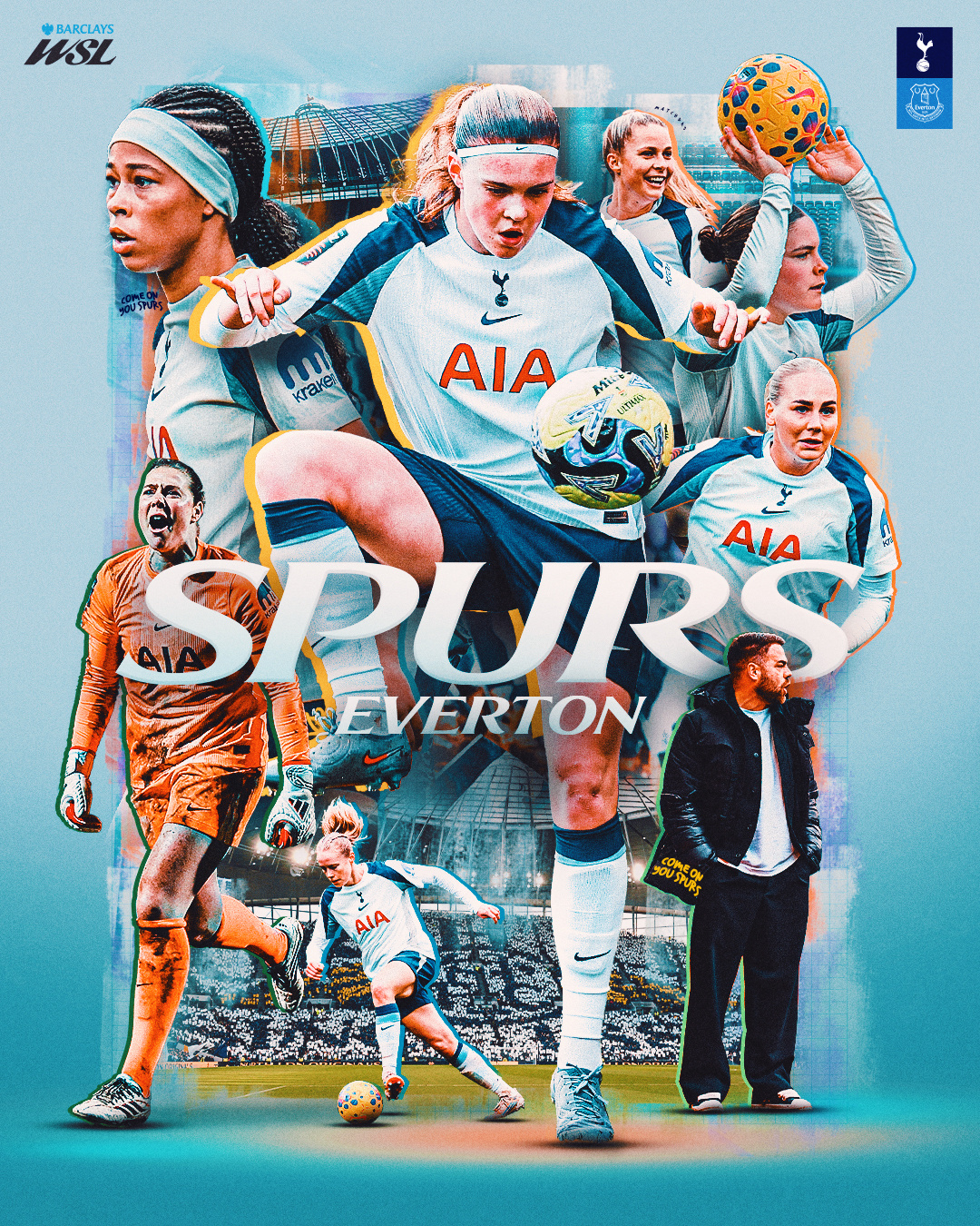 热刺女足比赛日 🙌🆚 埃弗顿女足🏟️ 托特纳姆热刺球场🏆 英超女足联赛⏰