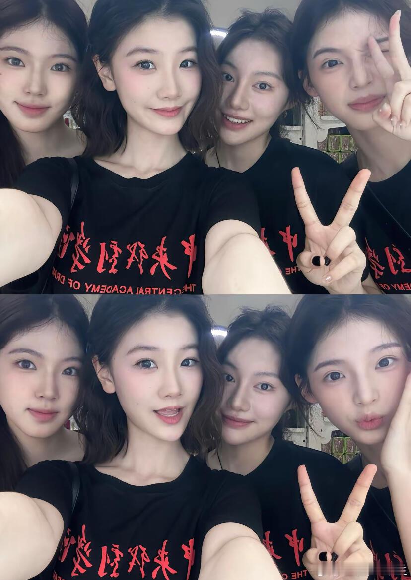 #李闽轩与同学合照# 李闽轩与同学合照，不说别的，长得确实漂亮 ​​​