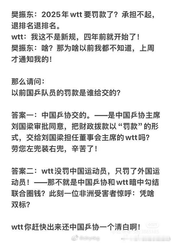 樊振东和陈梦退出世界排名意味着什么 国际乒联没收到中国乒协通知，那到底是谁下发的