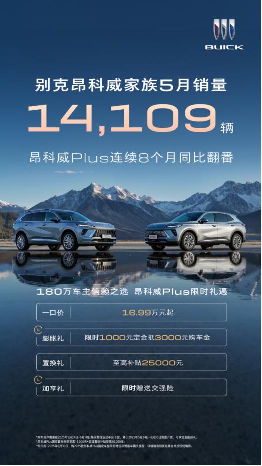 180万台整车下线，昂科威家族以实力回应市场期盼
作为别克品牌在中型SUV领域的