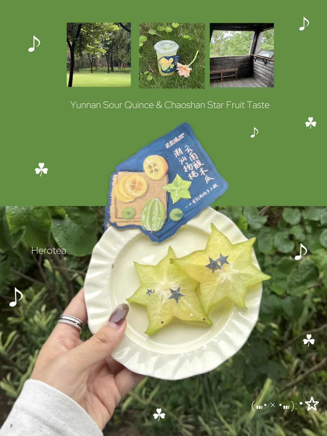“初夏 喝一口星星杨桃酸嘢”✨˖ 🍀₊˚⊹