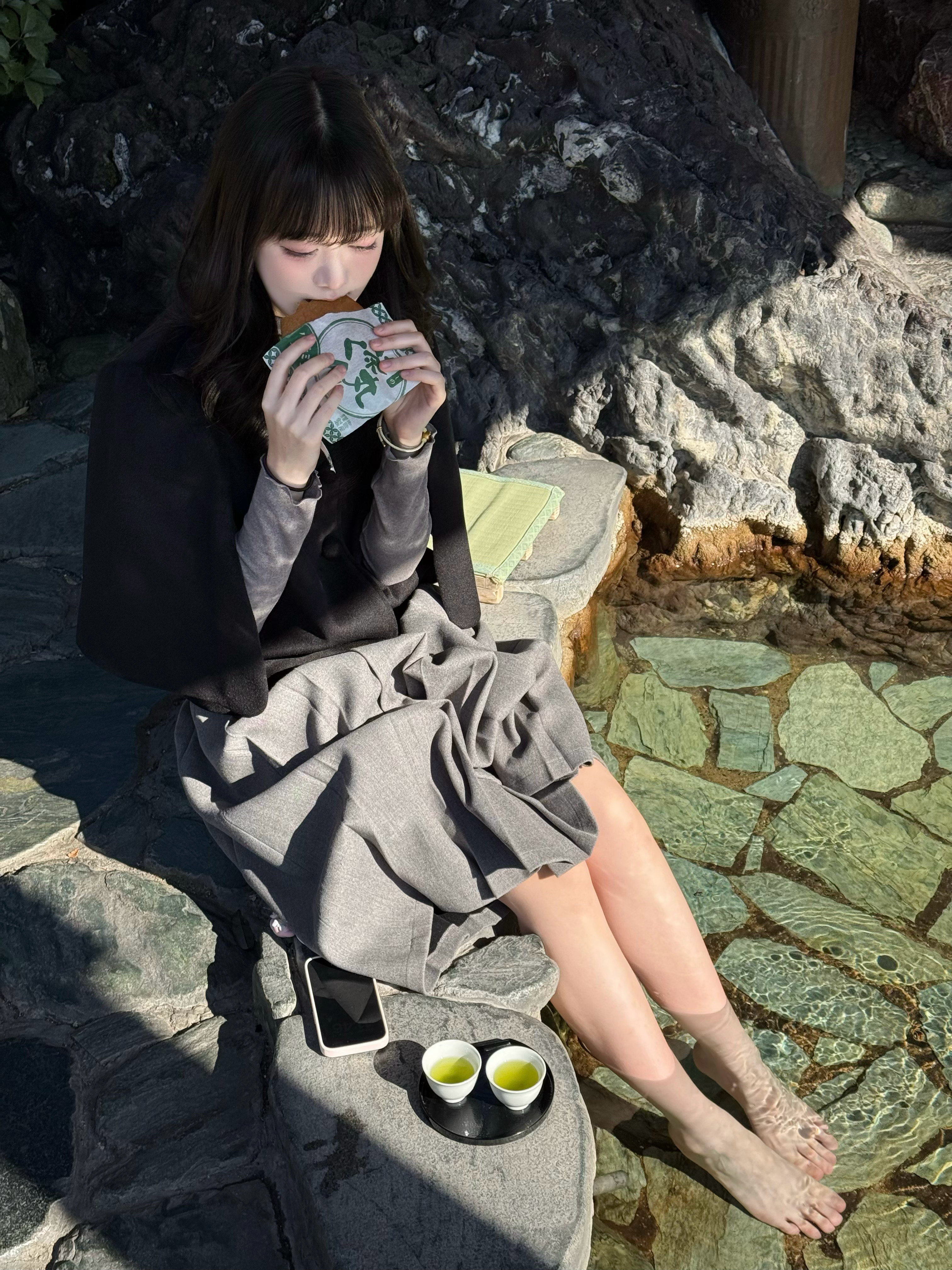 主播非常安全哦。泡脚中♨️starlink偶像计划地下偶像 日本·嬉野温泉