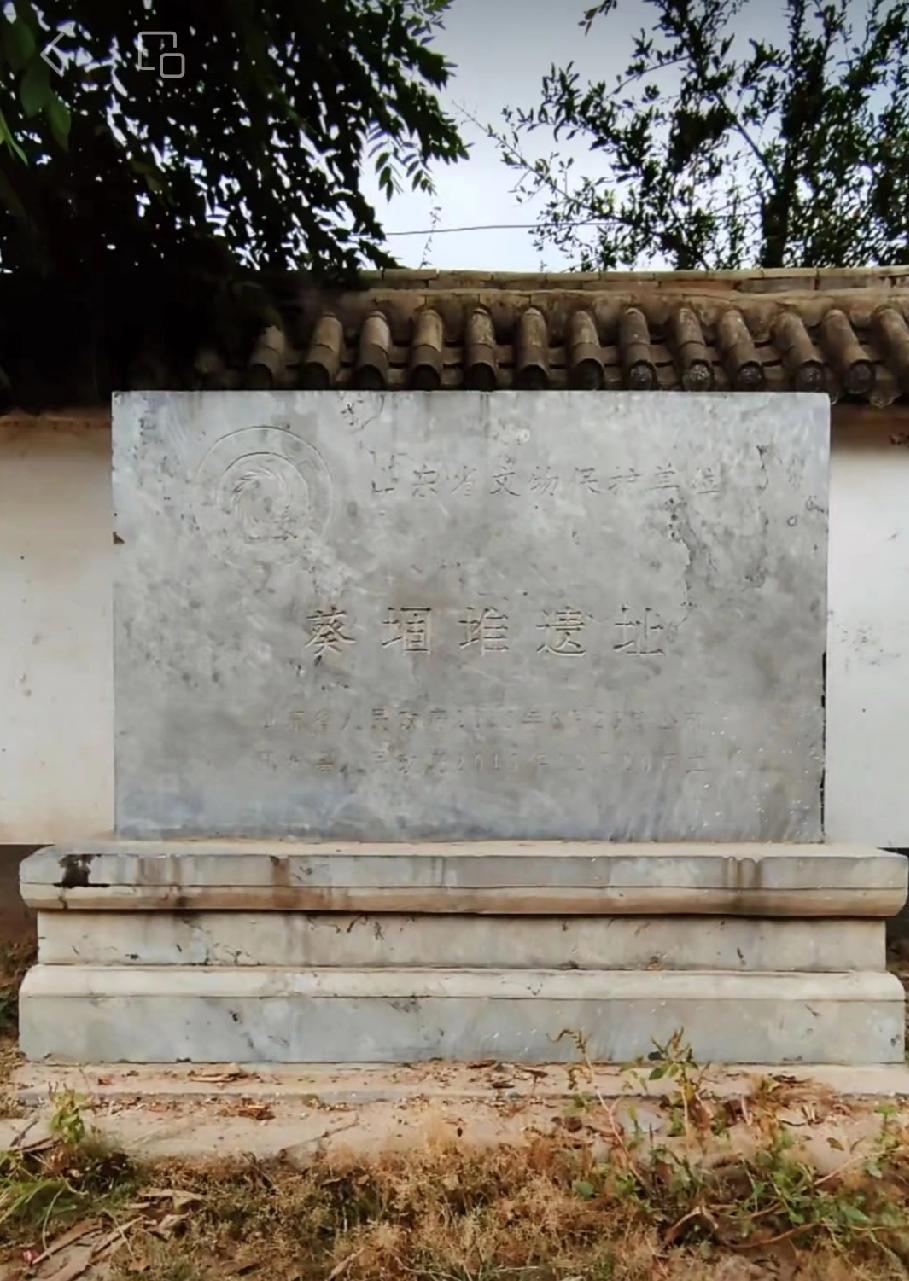 菏泽市鄄城葵堌堆
古称葵丘，西临黄河，文化层涵盖龙山文化、商、周、汉时期，出土大