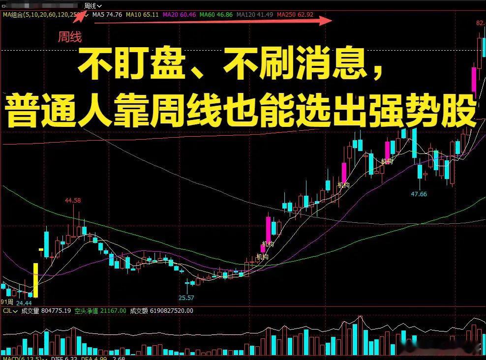 不盯盘、不刷消息，普通人靠周线也能选出强势股很多散户都有一个共同困惑：我又不天天