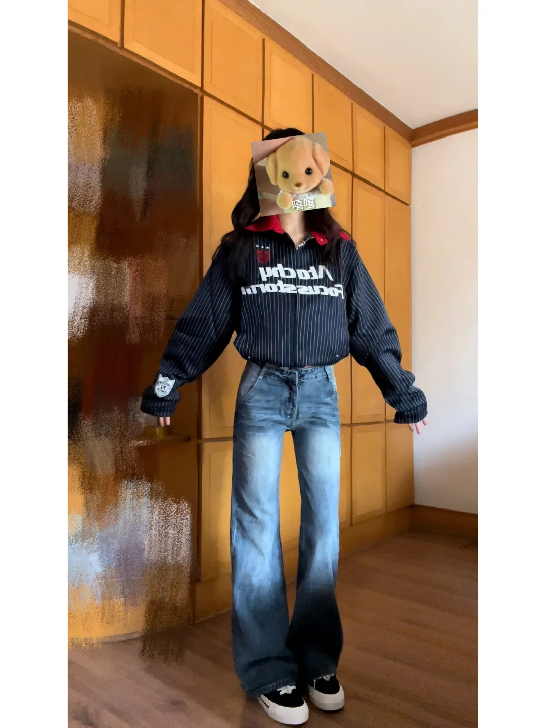 美式外套➕微喇 好喜欢o(≧v≦)o～