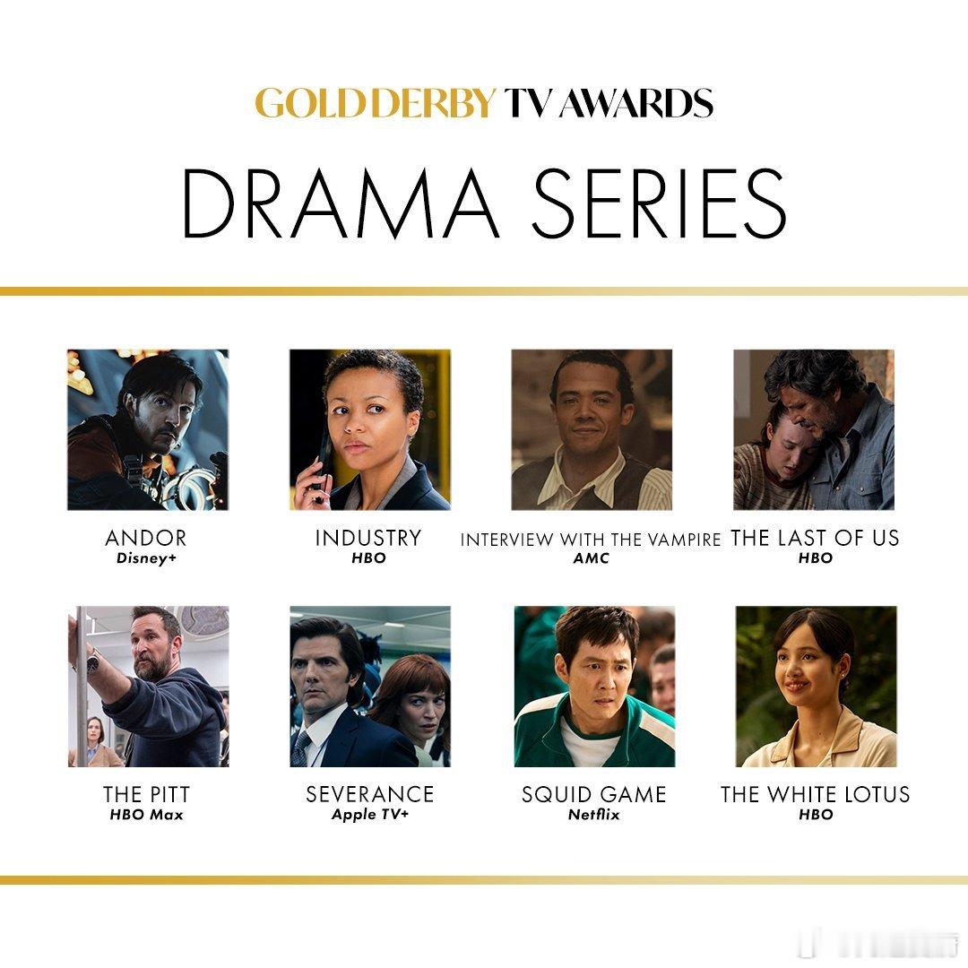 《白莲花度假村》第三季获得2025年金德比电视奖（Gold Derby TV A