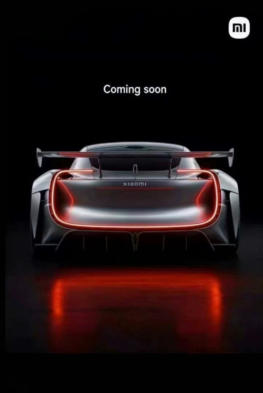 小米汽车预告图以为是小米大六七座SUV总不能真的是小米超跑吧