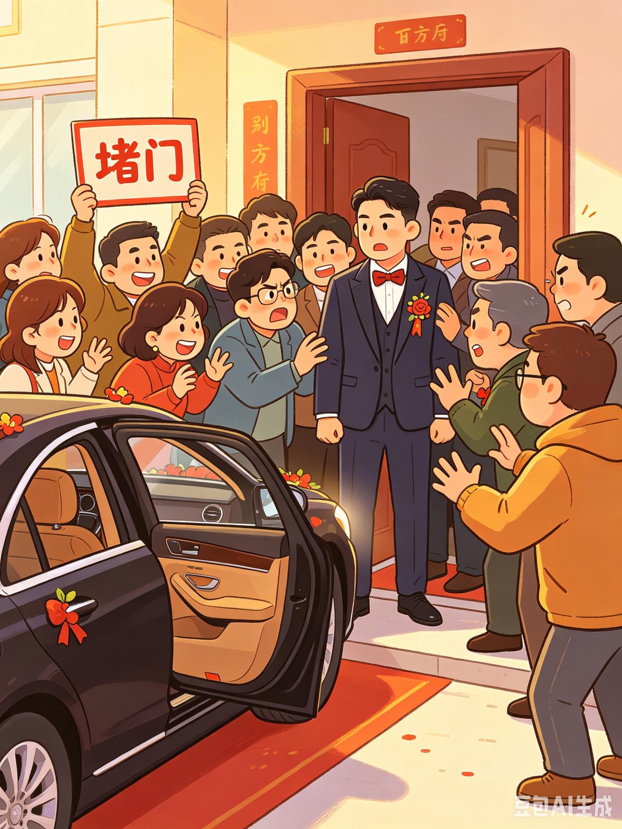 大喜之日，本应是喜气洋洋、热热闹闹地迎新人进门，然而一些地方变了味的婚俗，却硬生